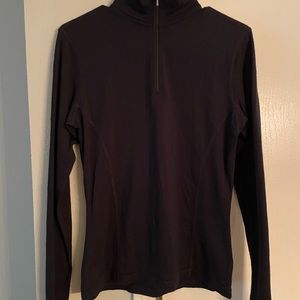 Smartwool 1/4 zip Women’s Medium Black Pullover